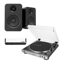 Audio Technica AT-LP60x (Gunmetal) + Kanto YU (Black) Bundle