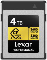 Lexar CFexpress 4.0 Pro Gold R3600/W3300 4TB Memory Card